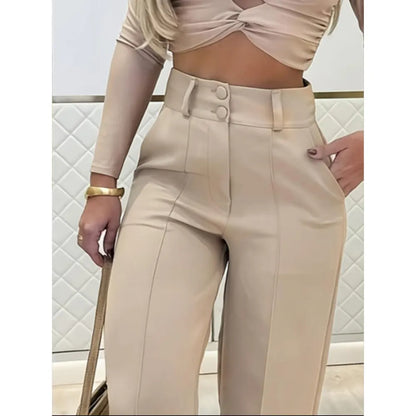 Women's Simple Wide-Leg Pants