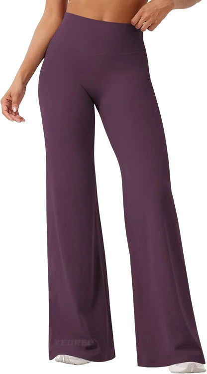 Viral High Waist Flowy Yoga Pants for Women