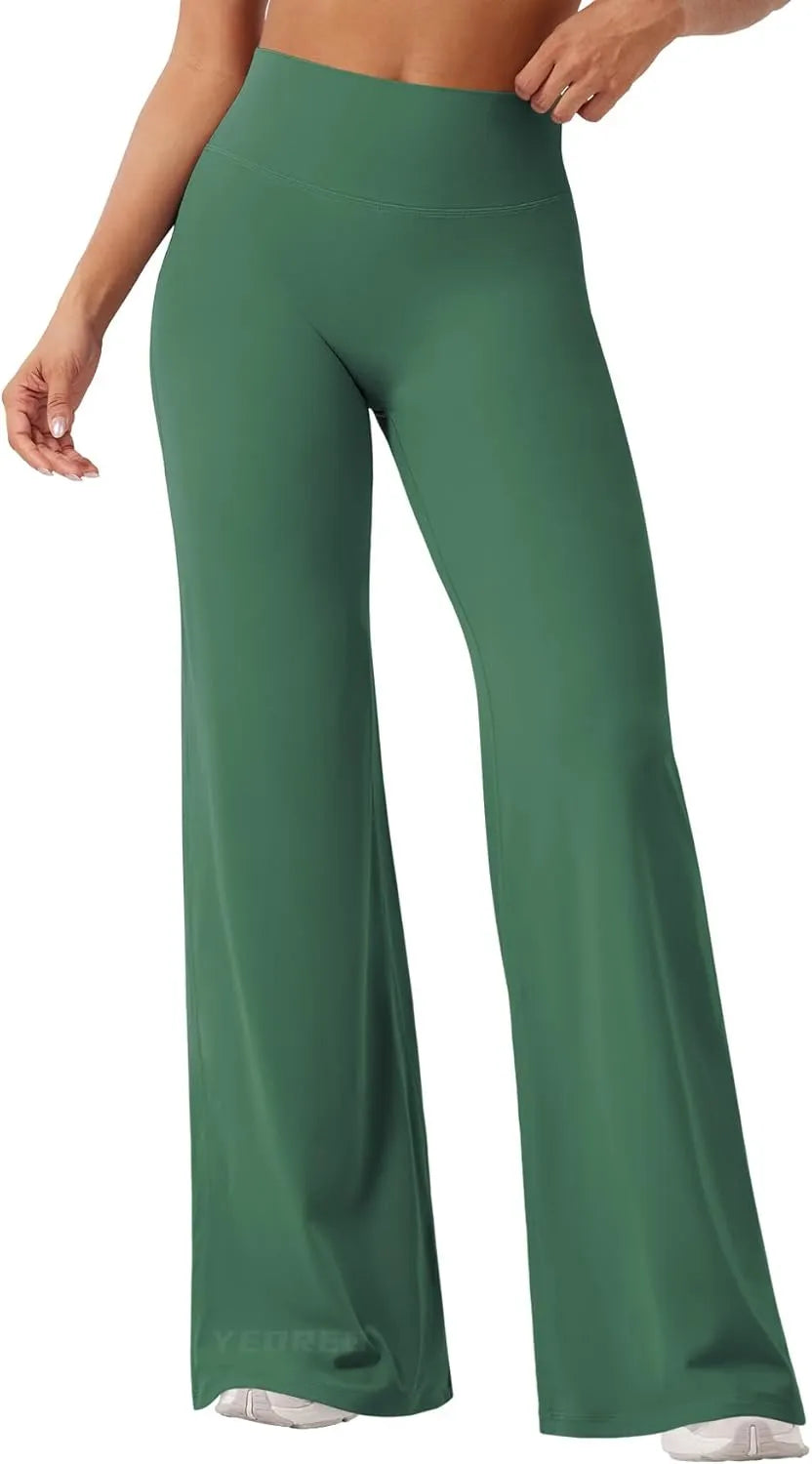 Viral High Waist Flowy Yoga Pants for Women