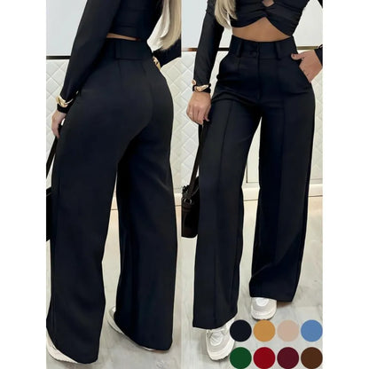 Women's Simple Wide-Leg Pants