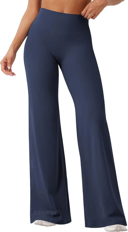 Viral High Waist Flowy Yoga Pants for Women