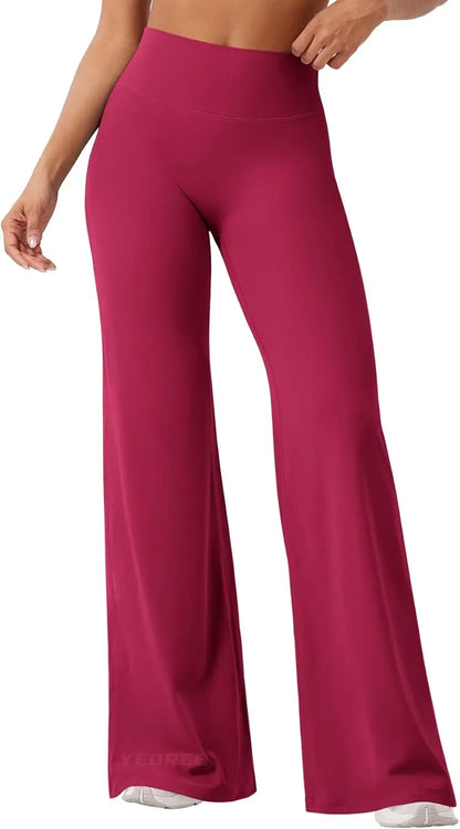 Viral High Waist Flowy Yoga Pants for Women