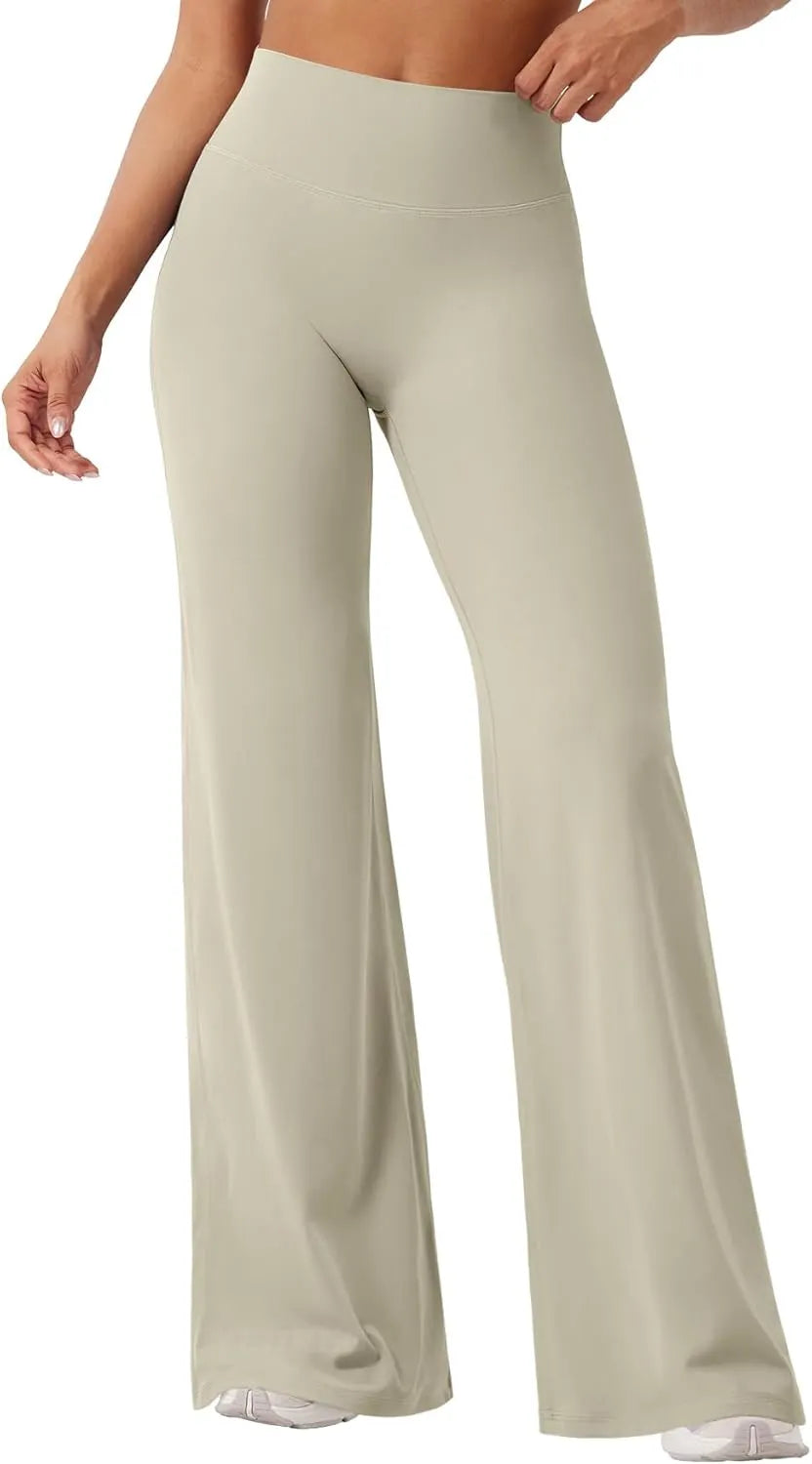 Viral High Waist Flowy Yoga Pants for Women