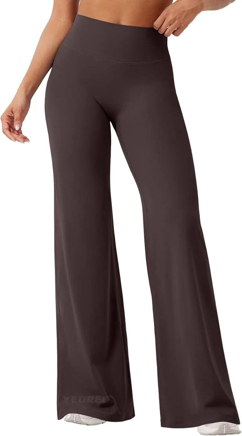 Viral High Waist Flowy Yoga Pants for Women