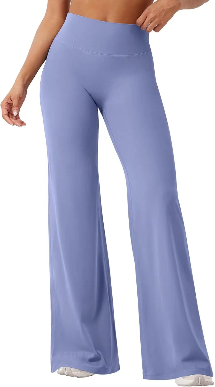 Viral High Waist Flowy Yoga Pants for Women