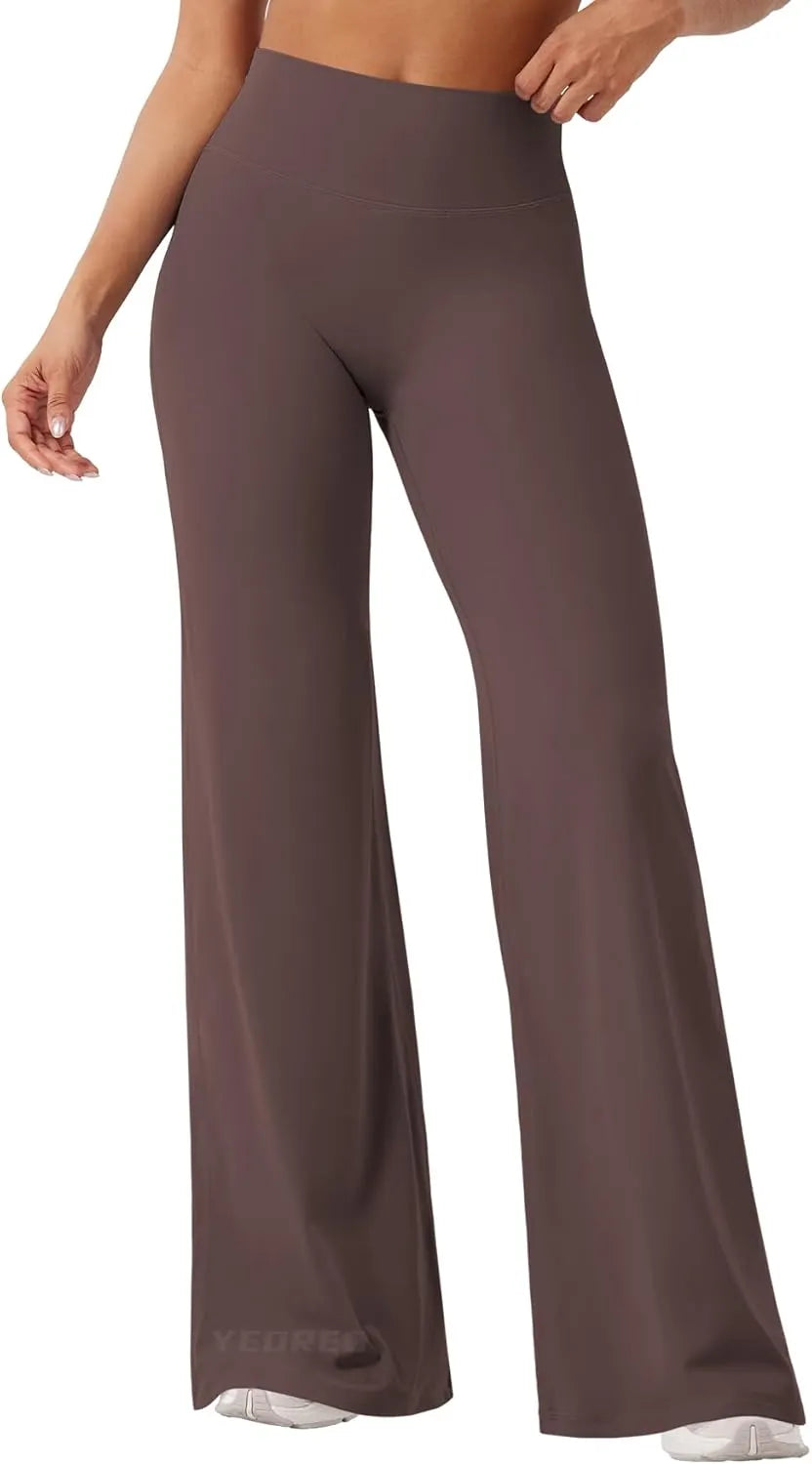Viral High Waist Flowy Yoga Pants for Women