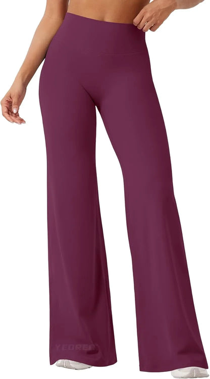 Viral High Waist Flowy Yoga Pants for Women