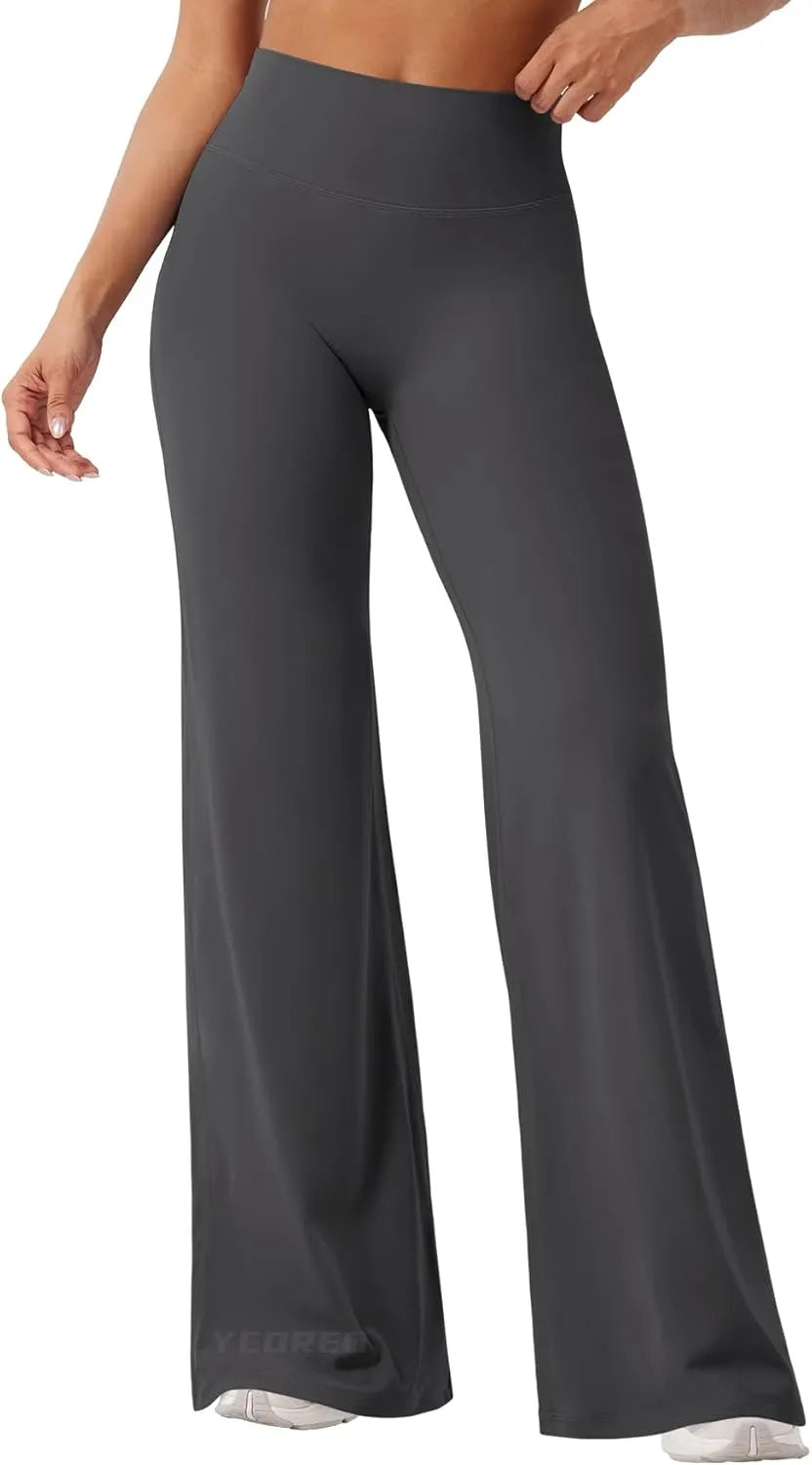 Viral High Waist Flowy Yoga Pants for Women