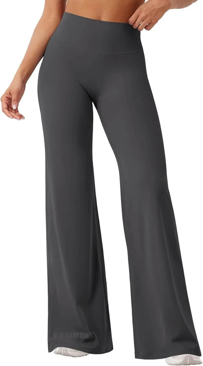 Viral High Waist Flowy Yoga Pants for Women