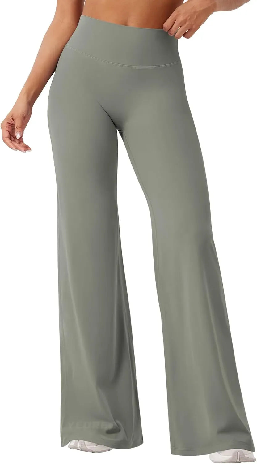 Viral High Waist Flowy Yoga Pants for Women